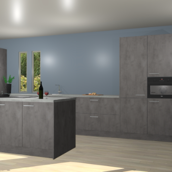 Beton antraciet keuken Krakor 79211