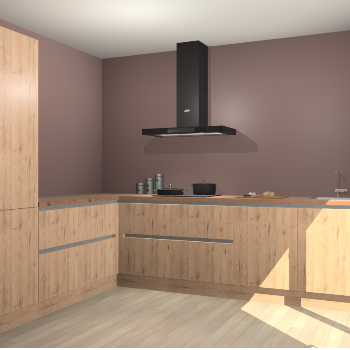 Madera Natuur greeploze keuken Antibes 60908
