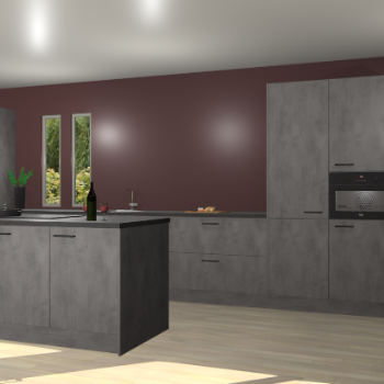 Beton antraciet keuken Krakor 79227