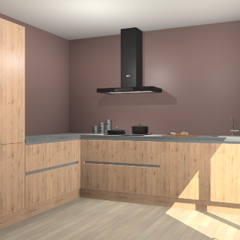 Madera Natuur greeploze keuken Antibes 60969