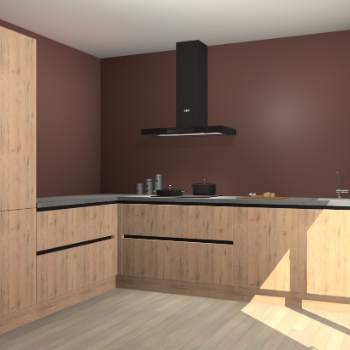 Madera Natuur greeploze keuken Antibes 60972