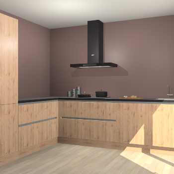 Madera Natuur greeploze keuken Antibes 60975