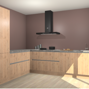 Madera Natuur greeploze keuken Antibes 60981