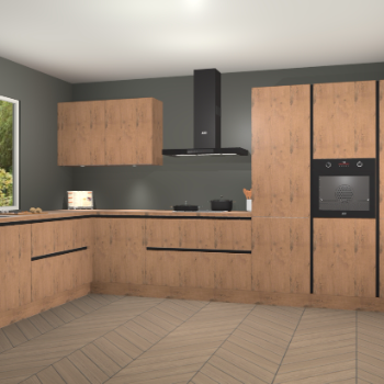 Astoria Eiken greeploze keuken Debrecen 68596