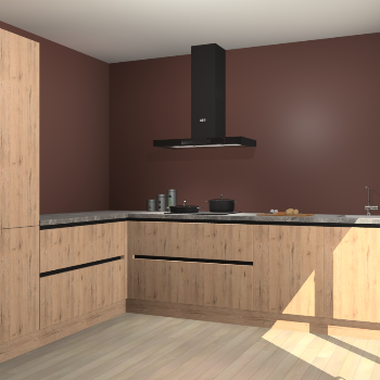 Madera Natuur greeploze keuken Antibes 60984