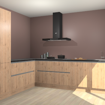 Madera Natuur greeploze keuken Antibes 60993