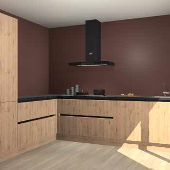 Madera Natuur greeploze keuken Antibes 60996