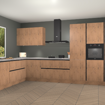 Astoria Eiken greeploze keuken Debrecen 68947