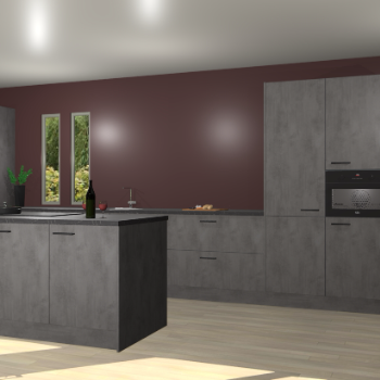 Beton antraciet keuken Krakor 79267