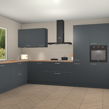 Onyxgrijze keuken Debrecen 68530