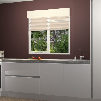 Zijdegrijze greeploze keuken Luzern 60999