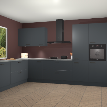 Onyxgrijze keuken Debrecen 68601