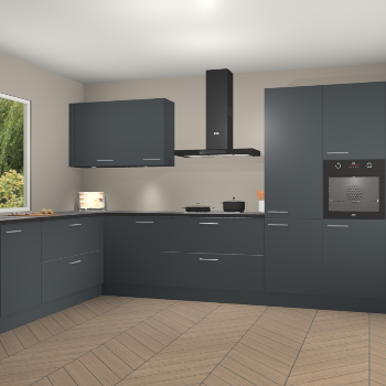 Onyxgrijze keuken Debrecen 68603