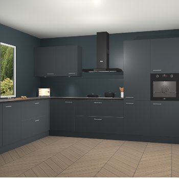 Onyxgrijze keuken Debrecen 68604