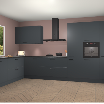 Onyxgrijze keuken Debrecen 68606