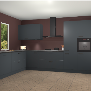 Onyxgrijze keuken Debrecen 68607