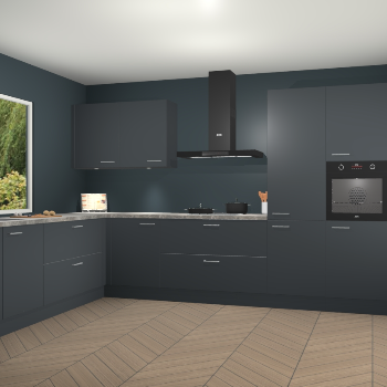 Onyxgrijze keuken Debrecen 68610