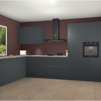 Onyxgrijze keuken Debrecen 68613