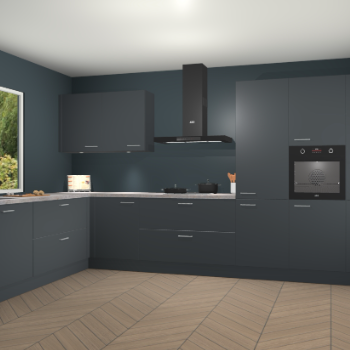 Onyxgrijze keuken Debrecen 68616