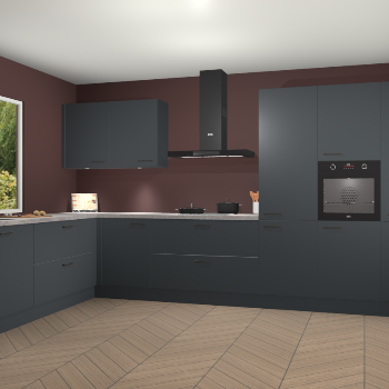 Onyxgrijze keuken Debrecen 68619