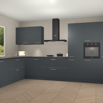 Onyxgrijze keuken Debrecen 68621