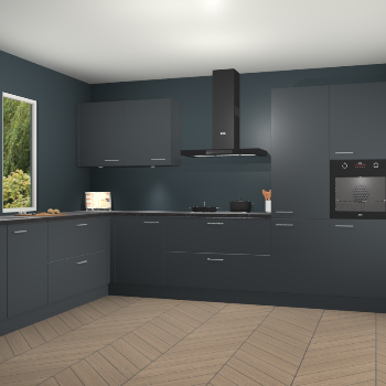 Onyxgrijze keuken Debrecen 68622