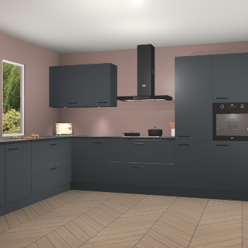 Onyxgrijze keuken Debrecen 68624