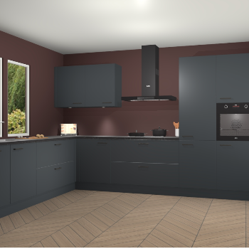 Onyxgrijze keuken Debrecen 68625