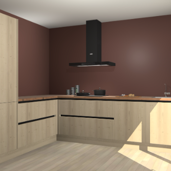 Vuren greeploze keuken Antibes 61815