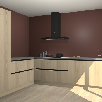 Vuren greeploze keuken Antibes 61830