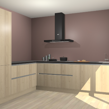 Vuren greeploze keuken Antibes 61836