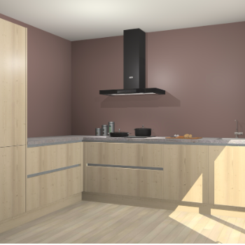 Vuren greeploze keuken Antibes 61873