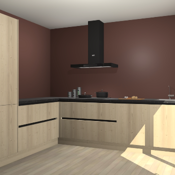 Vuren greeploze keuken Antibes 61888