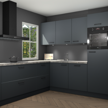 Onyxgrijze keuken Leeds 83747