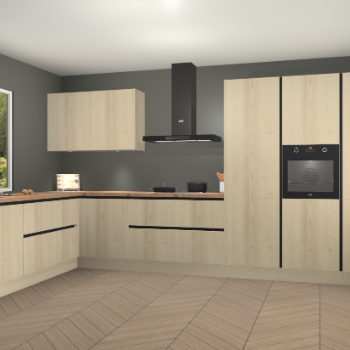 Vuren greeploze keuken Debrecen 68283