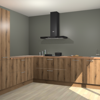 Goud Eiken keuken Antibes 61417