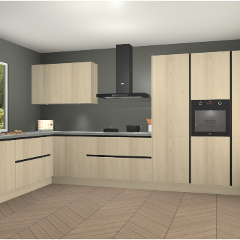 Vuren greeploze keuken Debrecen 68396