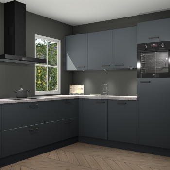 Onyxgrijze keuken Leeds 83765