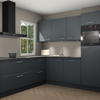 Onyxgrijze keuken Leeds 83773