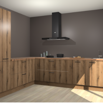 Goud Eiken keuken Antibes 61461