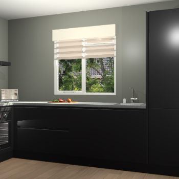 Zwarte greeploze keuken Luzern 61394