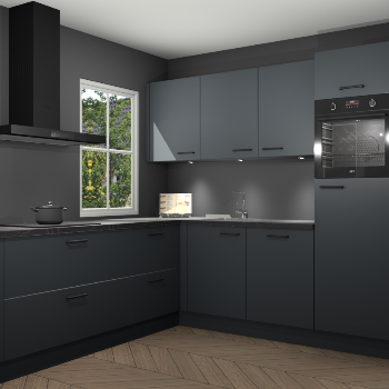 Onyxgrijze keuken Leeds 83776