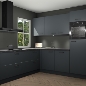 Onyxgrijze keuken Leeds 83777