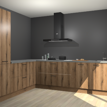 Goud Eiken keuken Antibes 61492