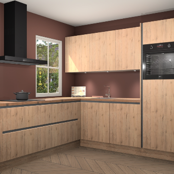 Madera natuur greeploze keuken Leeds 83787