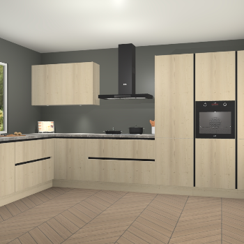 Vuren greeploze keuken Debrecen 68408