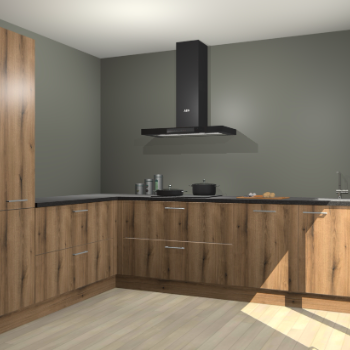 Goud Eiken keuken Antibes 61494