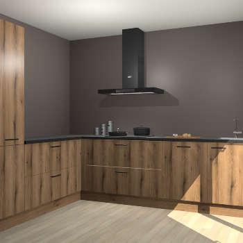 Goud Eiken keuken Antibes 61497