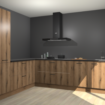 Goud Eiken keuken Antibes 61498