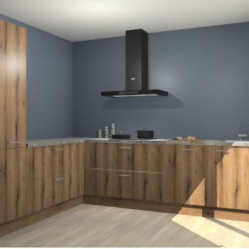 Goud Eiken keuken Antibes 61501